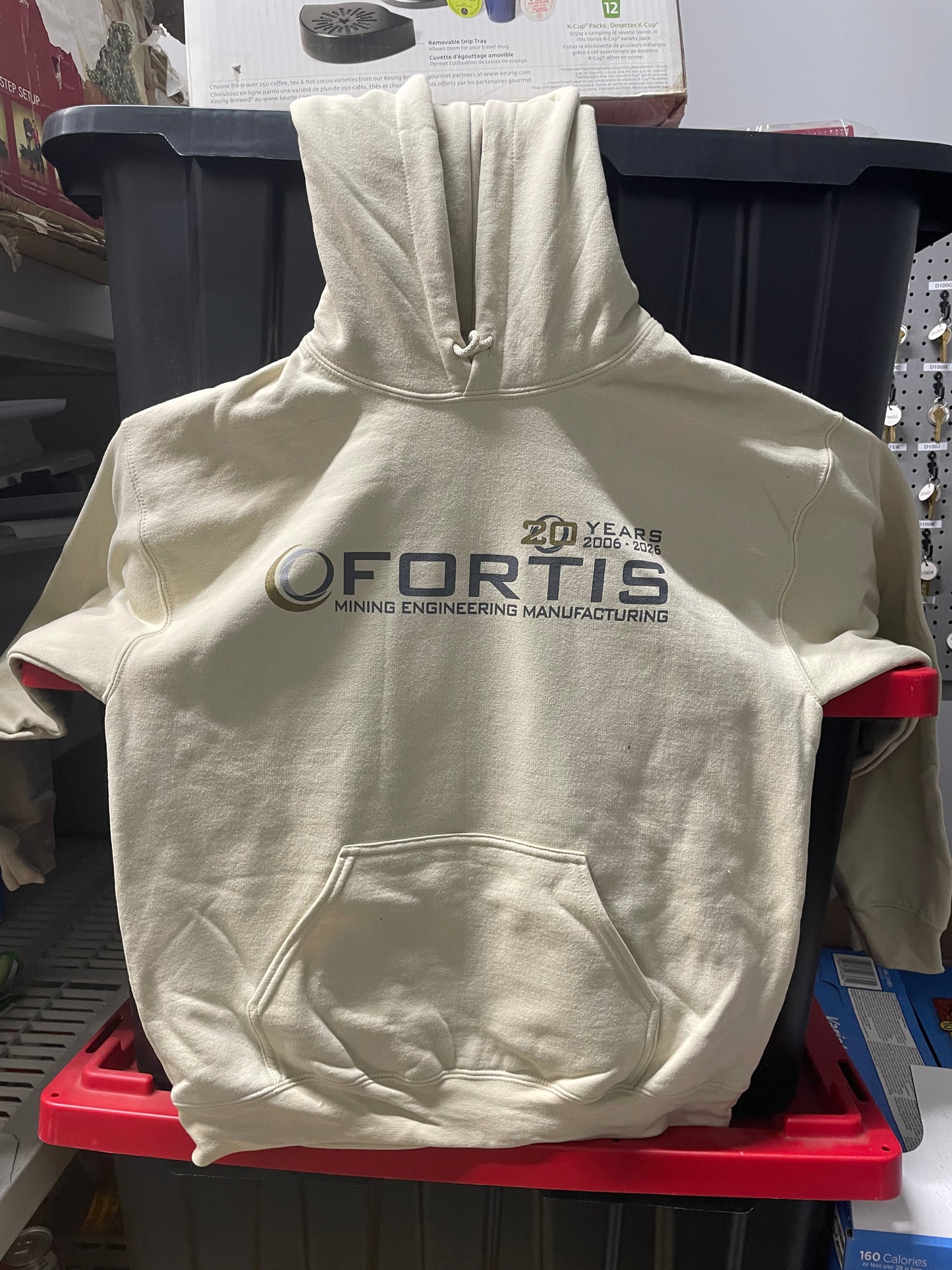 MISPRINT Fortis 20th Anniversary Hoodie Sand (Gildan)