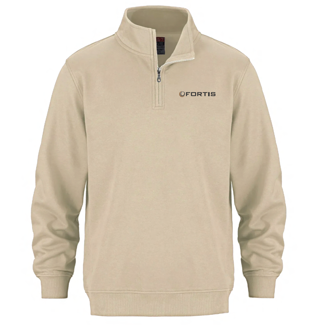 Fortis Sand FLUX 1/4 ZIP PULLOVER SWEATSHIRT