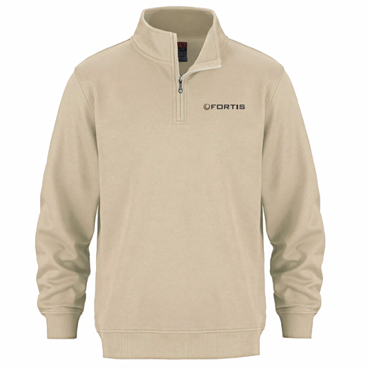 Fortis Sand FLUX 1/4 ZIP PULLOVER SWEATSHIRT
